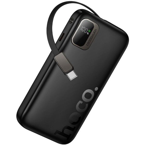 Фото - Батарея мобильная HOCO Q51 Key PD20W с выдвижным кабелем Type-C 10000 mAh Black (715654)